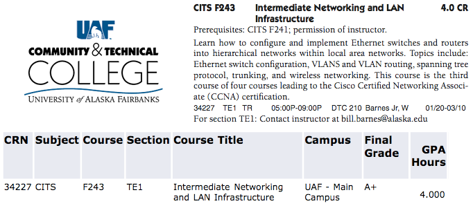 CITS 243 UAF.