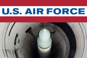 U.S. Air Force logo and ICBM in silo.