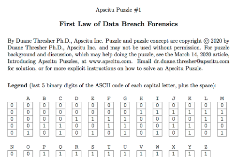 Apscitu Puzzle #1