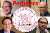 Mark DiVincenzo, Jason Baletsa, Jaren Wilcoxson, Peter Bebergal, Perjurers, MIT seal, Lawyers