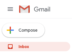 Gmail left column.