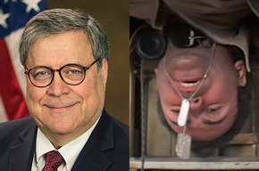U.S. Attorney General William Barr and Catch-22's John Yossarian, played by Alan Arkin.