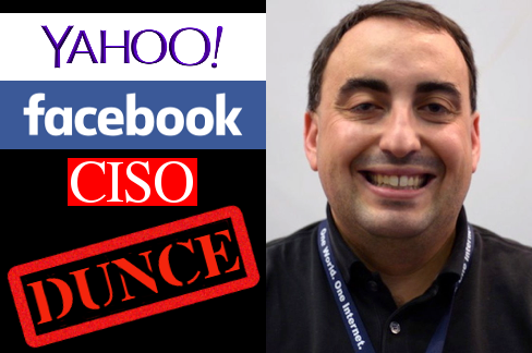 Yahoo then Facebook dunce CISO Alex Stamos.