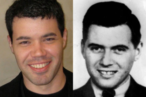 Photo of Christopher Mooney and Josef Mengele
