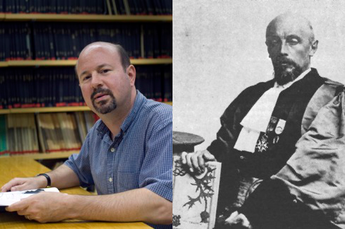 Left: Michael Mann of Penn State University and climate change warrior scientist/spokesperson fame. Photo by Greg Grieco, Creative Commons Attribution 3.0 Unported. Right: Prosper-Rene Blondlot, discoverer of N-rays, hailed by scientific consensus as a great discovery, shown by one man, Robert W. Wood, to be nonsense. Photo used under the Fair Use Doctrine (copyright holder unknown). Photos of Michael Mann and Prosper-Rene Blondlot.