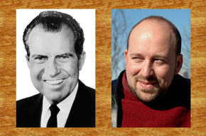 Photo of Richard Nixon and Gavin Schmidt