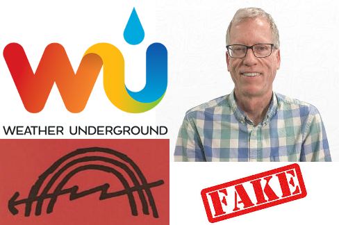 Upper left: Weather Underground meteorology logo. Lower left: Weather Underground terror group logo. Right: Weather Underground fake meteorologist Bob Henson. All logos and photos used under the fair use doctrine (critical commentary) of U.S. copyright law. Weather Underground meteorology logo, Weather Underground terror group logo, Weather Underground fake meteorologist Bob Henson.