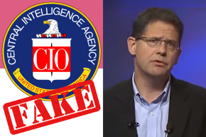 CIA seal, fake, CIO, Doug Wolfe photo.