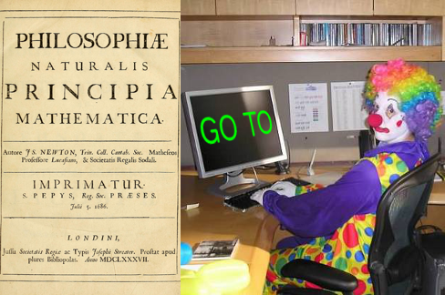 Principia Mathematica, bad coding clown.